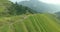 Peasant Going Along Longji Rice Terraced Fields