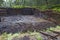 Peat digging in an upland moor