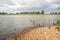 Pebble beach at a Dutch river