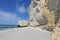 Pebble Beach and White Cliffs of Etretat, Normandy, France