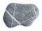 pebble from grauwacke stone on white
