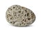 Pebble from gray pumice