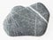 pebble from graywacke stone on white