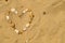 Pebble Heart in the Sand