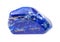 Pebble of Lapis lazuli Lazurite gem isolated