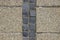 Pebble shingle cobblestone sidewalk background or texture.