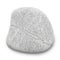 Pebble. Smooth gray sea stone isolated on white background with shadows, clipping path  for isolation without shadows on white.