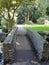 Pebble stone bridge in Beacon Hill Park in Victoria