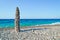 Pebble tower on the Tsambou beach