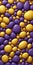 Pebbled Shapes in Purple and Yellow