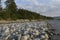 Pebbles in the mountain river