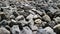 pebbles piled up in the yard - oke