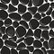 Pebbles seamless pattern on white background. Black stones seamless background texture.