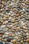 Pebbles stone wall background