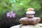 Pebbles or stones stacked up