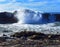 Pebbly Beach Australia waves crashing over rocks on shoreline