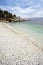 Pebbly beach at Kassiopi, Corfu, Greece