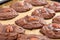 Pecan Chocolate Cookies In Tray