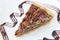 Pecan Pie Slice Closeup