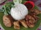 Pecel ayam is food from Indonesia