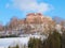Pecka Castle in winter time