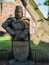 PECKFORTON, CHESHIRE/UK - SEPTEMBER 15 : Wooden Knight in the Gr