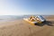 Pedal boats on the beach of Benicassim