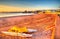 Pedalos Goodrington beach near Paignton Devon England on a summer morning