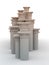 Pedestal Column Cluster White