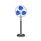Pedestal fan, floor ventilator vector illustration. Air cooling device, stand fan isolated on white background. Wind