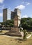 Pedestal of the monument to Tomas Estrada Palma in Havana. Cuba