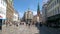 Pedestrian boardwalk zone in downtown of Copenhagen