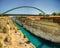 Pedestrian bridge over the Corinth Canal of Corinth