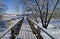 Pedestrian bridge in Suzdal, Russia.