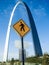 Pedestrian cross in the gateway arch