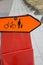 Pedestrian and Cycling Sign