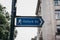 Pedestrian directional sign towards Oxford Street, London, UK