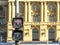 Pedestrian semaphore in front of Independence Park and Museu Paulista of the University of Sao Paulo