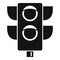 Pedestrian semaphore icon, simple style