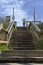 Pedestrian stairway to the beach.