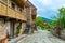 Pedestrian tourist street in the city of Dilijan