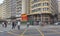 Pedestrian traffic around Republica subway station, Sao Paulo, Brazil.