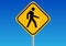 Pedestrian walking sign