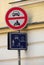 Pedestrian zone sign Prague