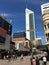 Pedestrians traffic in Perth financial district