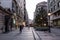 Pedestrians walking along Knez Mihailova street in Belgrade.