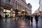 Pedestrians walking along Knez Mihailova street in Belgrade.