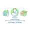 Pediatric endocrinology concept icon