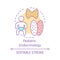 Pediatric endocrinology concept icon