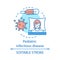 Pediatric infectious disease concept icon